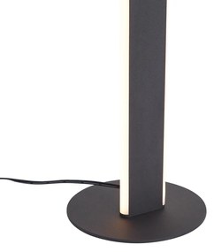 Candeeiro de mesa de design preto com LED regulável em 3 níveis - Gate