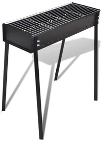 40713 vidaXL Barbecue carvão 75 x 28 cm de pé / Quadrado