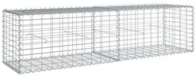 Cesto gabião com cobertura 200x50x50 cm ferro galvanizado