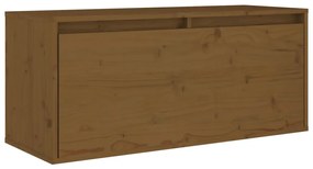Móveis de TV 2 pcs madeira de pinho maciça castanho-mel