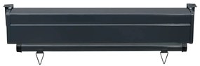 Toldo lateral para varanda 80x250 cm preto