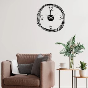 Relógio de Parede Decorativo Gergo – Preto – 48 x 48 cm