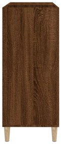Armário p/ discos 84,5x38x89cm deriv. madeira carvalho castanho
