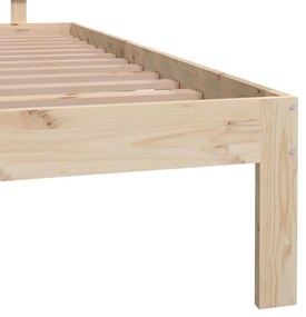 Estrutura de cama king 150x200 cm madeira maciça