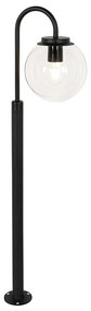 Lanterna moderna preta com vidro transparente 100 cm IP44 - Sfera Moderno
