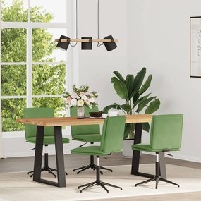 vidaXL Cadeiras de jantar 4 pcs veludo verde-claro