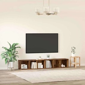 Conjunto de móvel de TV 2 pcs Madeira Antiga 37 x 35 x 107 cm