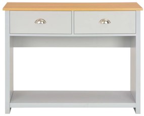 Mesa consola 97x35x76 cm cinzento