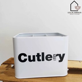 Porta-Utensílios | Metal Branco