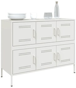 Aparador 100,5x39x79 cm aço branco