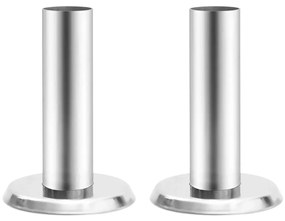 vidaXL Suportes p/ corrimão de escada piscina 2 pcs aço inoxidável 304