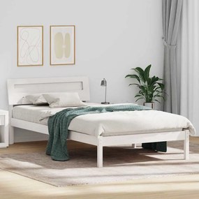 vidaXL Estrutura da Cama Branco 90 x 200 cm Madeira de pinho maciça