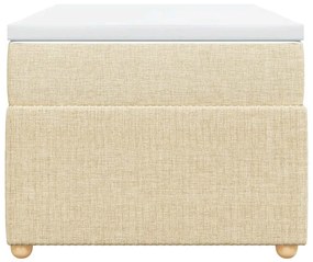 Cama com molas/colchão 90x190 cm tecido cor creme