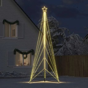 LED Árvore de Natal 861 LEDs Branco Quente 478 cm