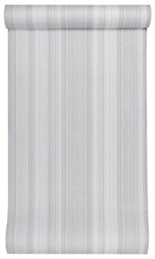 Papel parede 3D c/ padrão riscas 10x0,53 m não-tecido cinza