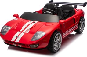 Carro elétrico para Crianças 24V 4x4 Ford GT Rodas Espuma EVA, assento couro ecológico Vermelho