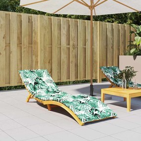 vidaXL Almofada para Espreguiçadeira Solar Verde 200 x 70 x 4 cm