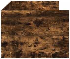Sofá-cama com gavetas sem colchão 90x200 cm carvalho fumado