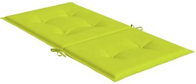 Almofadões lombares p/ cadeiras jardim 6pcs oxford verde brilh.