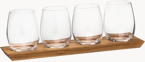 Conjunto de copos de vinho com tabuleiro Harvey, conjunto de 5