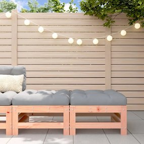 vidaXL Apoios de pés jardim c/ almofadões 2pcs madeira douglas maciça