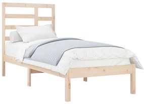 Estrutura de cama 90x200 cm madeira maciça