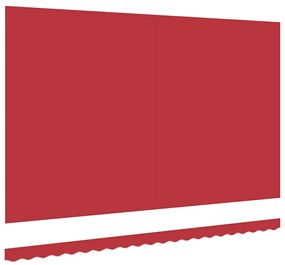 Tecido de Substituição de Toldo para Estrutura de 5x3 m Vermelho