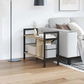 vidaXL Estante Carvalho Sonoma 75 x 30 x 58,5 cm Madeira processada