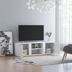 Móvel de TV Lokise de 120 cm - Branco - Design Nórdico