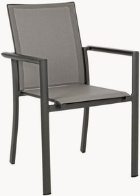 Cadeiras empilháveis para jardim com apoio de braços Konnor, conjunto de 4