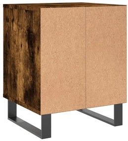 Mesa de cabeceira 40x35x50 cm derivados madeira carvalho fumado