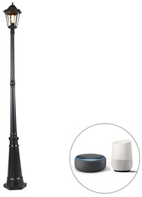 LED Lanterna de exterior inteligente preta 200 cm IP44 com Wifi ST64 - Havana Clássico / Antigo