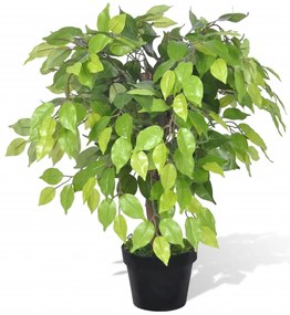 Fícus artificial duende com vaso 60 cm