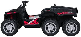 Moto 4 elétrica para crianças 12V 4x4 Sport TX ATV, Rodas Espuma EVA, assento couro ecológico Preta