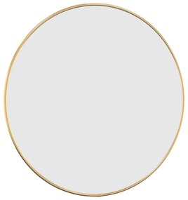 Espelho de parede redondo Ø 50 cm dourado
