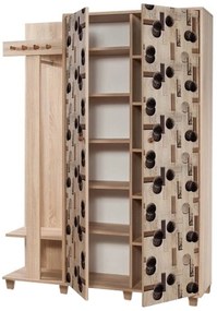 Cabide Garmanto – Carvalho Sonoma – 135x192x36 cm