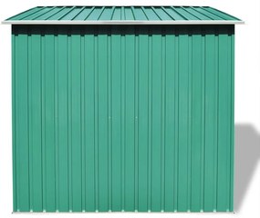 Abrigo de jardim, metal, verde