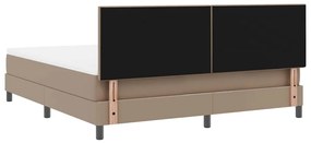 Cama Box com Colchão Cappuccino, Super King, Couro Sintético