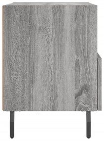 Mesas de cabeceira 2 pcs derivados de madeira sonoma cinza