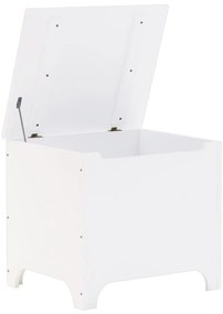 Caixa de arrumação c/ tampa RANA 60x49x54cm pinho maciço branco