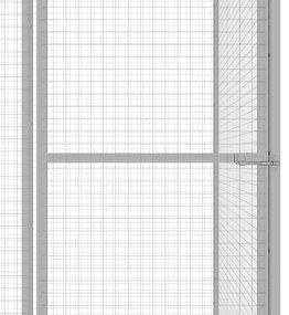 Jaula para gatos 3x1,5x2,5 m aço galvanizado