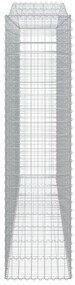 Cestos gabião arqueados 3pcs 400x50x200/220cm ferro galvanizado