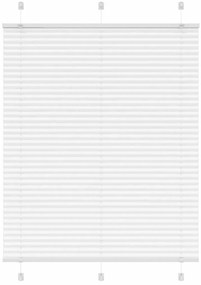 Branco Plissada Cega 110x150cm Largura Tecido 109,4cm Poliéster