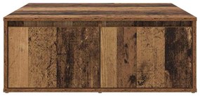 Mesa de centro com gaveta com armazenamento Madeira antiga 80 x 80 x 3