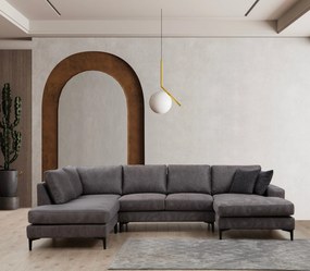 Sofá de Canto Porto Corner – Antracite – 200 cm x 314 cm x 155 cm