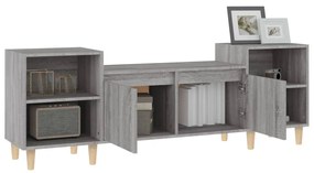 Móvel de TV 160x35x55 cm derivados de madeira cinzento sonoma