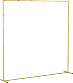 Outsunny Arco de Jardim para Rosas em Metal Arco de Casamento Resistente às Intempéries para Decoração de Pátio 200x40x200 cm Dourado | Aosom Portugal