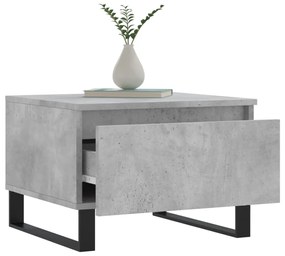 Mesas de centro 2 pcs 50x46x35 cm deriv. madeira cinza-cimento