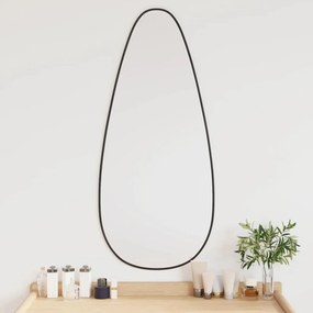 vidaXL Espelho de parede 90x40 cm preto
