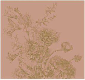 Papel de parede em não tecido Engraved Flowers